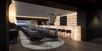 Interior del hotel Nobu en Barcelona, vendido por Selenta al fondo ASG a principios de enero.