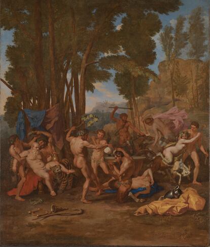 'El triunfo de Sileno', lienzo de 142,9 por 120,5 centímetros, de Nicolas Poussin, realizado en torno a 1636.