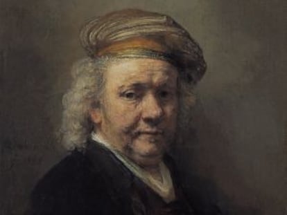 Autorretrato de Rembrandt en 1669, de la pinacoteca Maurithuis.