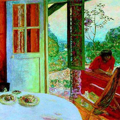 <i>Comedor en el campo</i> (1913), de Pierre Bonnard, en el Museo de Arte Moderno de París.