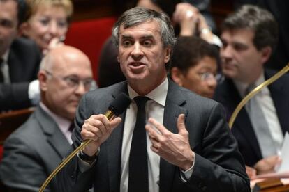 Jerome Cahuzac durante una sesión de preguntas al Gobierno.