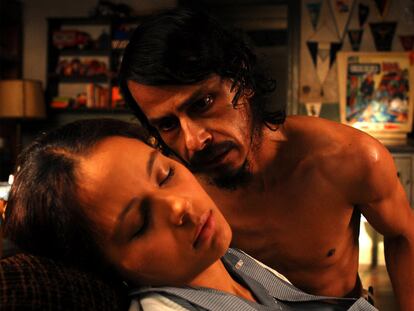 Martina García y Gustavo Sánchez Parra, en un fotograma de <i>Rabia.</i>