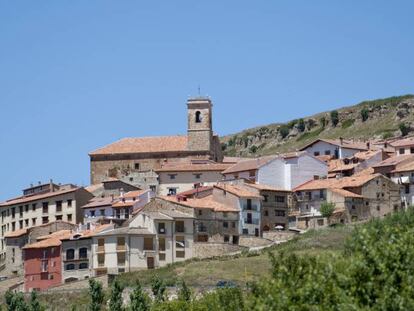 Valdelinares in Teruel province, the highest village in Spain.