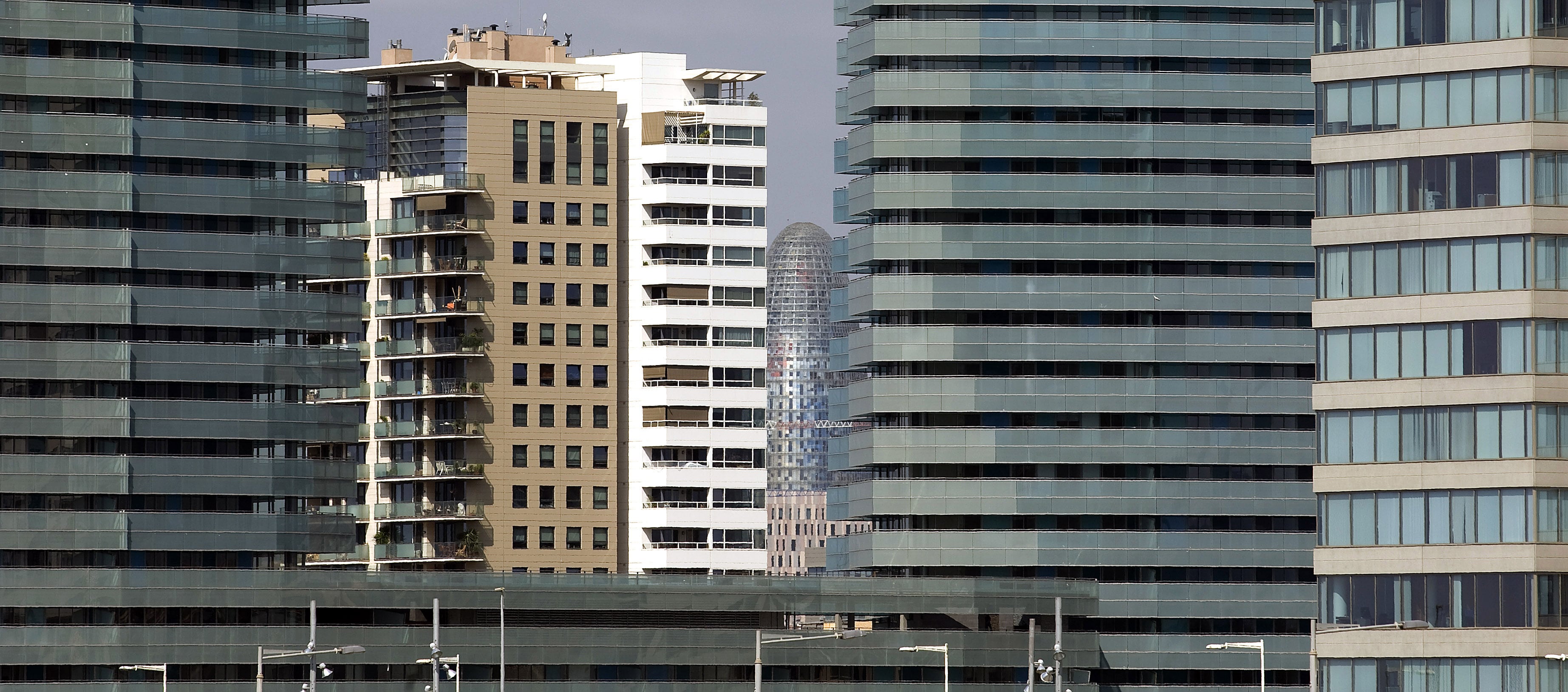 Edificios de oficinas en el distrito tecnológico del 22@ de Barcelona, en una imagen de archivo.