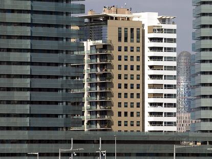 Edificios de oficinas en el distrito tecnológico del 22@ , en la zona de Poblenou, en Barcelona.