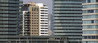 Edificios de oficinas en el distrito tecnológico del 22@ , en la zona de Poblenou, en Barcelona.