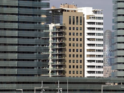 Edificios de oficinas en el distrito tecnológico del 22@ , en la zona de Poblenou, en Barcelona.