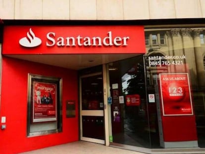  Una oficina de Banco Santander.
