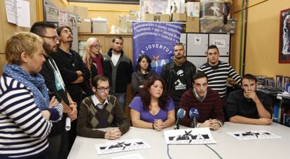Los integrantes del Consell de la Joventut d'Alacant