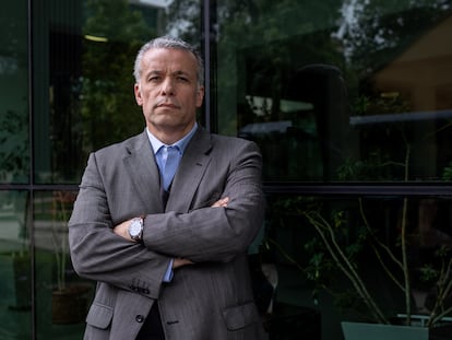 Óscar Landerretche, economista, en la Facultad de Economía de la Universidad de Chile.