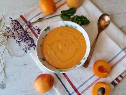 Salmorejo de albaricoque