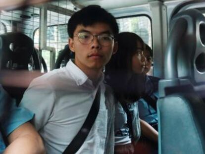 Entre los arrestados se encuentra el antiguo líder estudiantil Joshua Wong