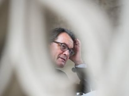 Artur Mas, el pasado jueves en la Generalitat. 