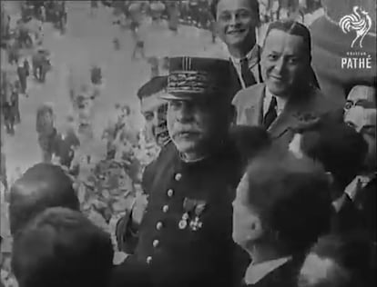 Joseph Joffre en Barcelona, en mayo de 1920.