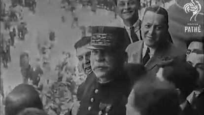 Joseph Joffre en Barcelona, en mayo de 1920.