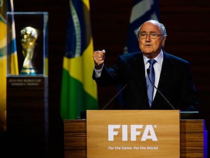 Blatter, no congresso da FIFA.