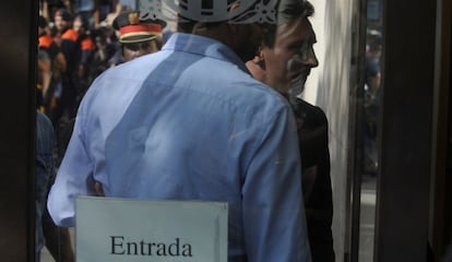 Messi, a su entrada al juzgado.