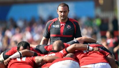 Gorgodze en el partido ante Tonga.