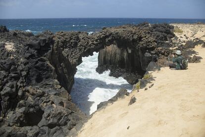 Baja de las Majapalomas, en la parte norte de la isla de La Graciosa, Parque Natural del archipiélago de Chinijos.