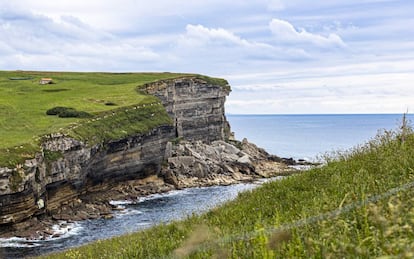 'La cara del indio' en los acantilados de Bolao (Cantabria).