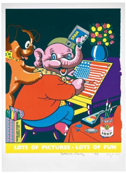 'Pop Art Redefined (Lots of Pictures – Lots of Fun)', 1971, de Eduardo Paolozzi.