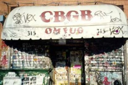 Fachada que tenía el CBGB.