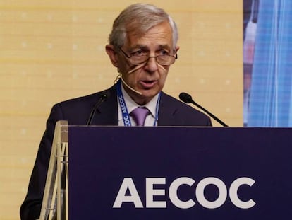 Javier Campo, presidente de Aecoc, en el Congreso Horeca que organiza este jueves la asociación.