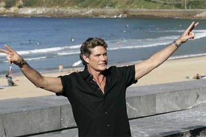 David Hasselhoff, en San Sebastián.