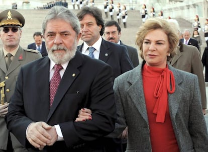 Lula e Marisa Letícia em outubro de 2008, em Roma.