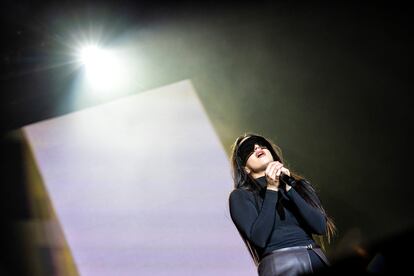 Rosalía, anoche, en Arganda del Rey.