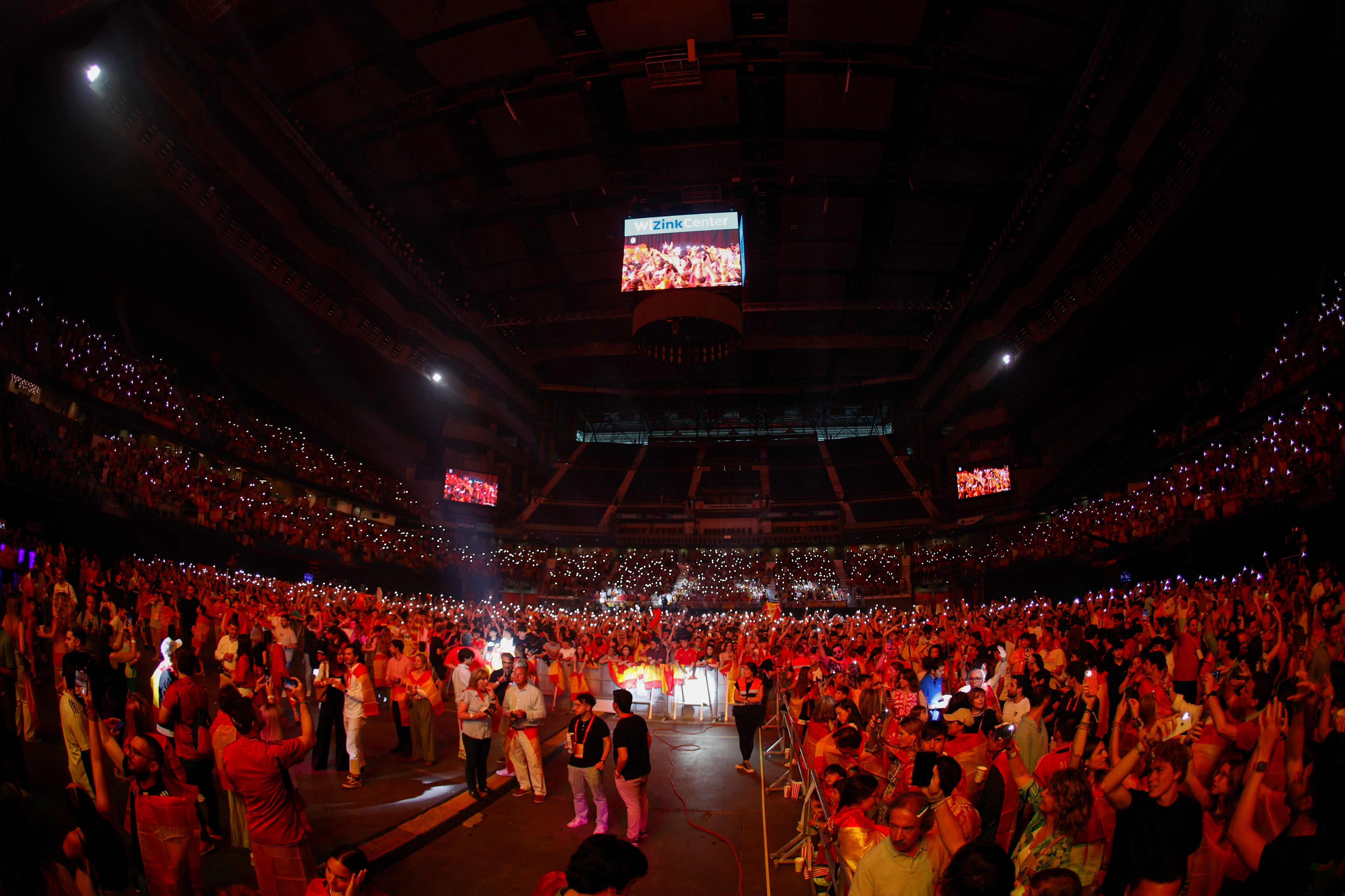 Vista del Wizink Center, en Madrid, escenario de la celebración de España.