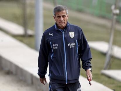 El entrenador de la selección uruguaya, Óscar Tabárez.