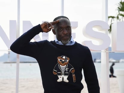 Michael Kenneth Williams posa en el Festival de Cannes.