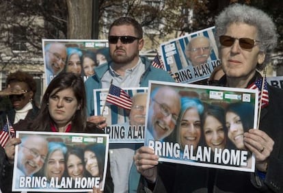 A 2013 protest in Washington to get Alan Gross released.