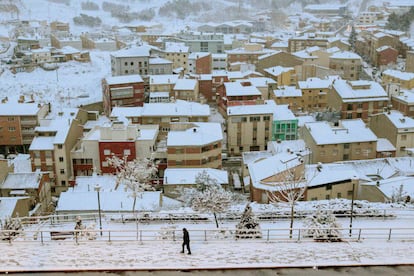 Snow in the city of Teruel this February.