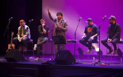 Concierto Matinal El Pa&iacute;s, de Marwan, Nach, Rayden, Diego Ojeda y Luis Ramiro en el teatro Nuevo Apolo.