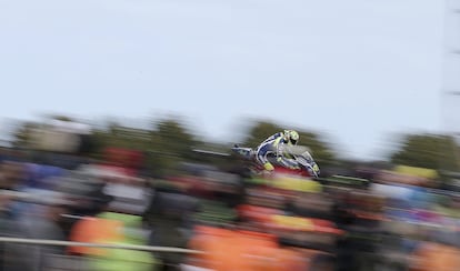 El piloto Valentino Rossi de la escudería Yamaha.