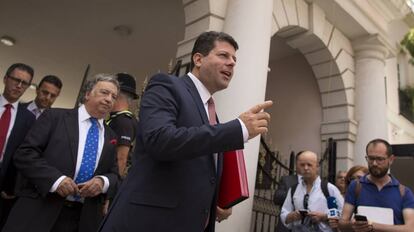 Picardo, el pasado día 24 en Gibraltar.