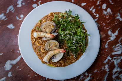 Arroz meloso. 