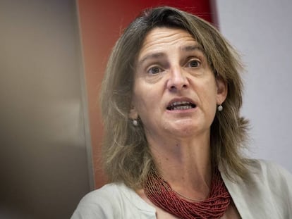 La vicepresidenta tercera y ministra para la Transición Ecológica y el Reto Demográfico, Teresa Ribera, interviene en el Curso de Verano organizado por la Universidad Complutense de Madrid.