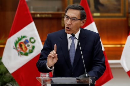 O presidente do Peru, Martín Vizcarra.