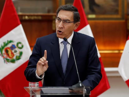 O presidente do Peru, Martín Vizcarra.