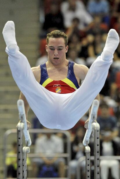 Christian Bazán, durante el Europeo de 2008 en Lausana.