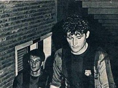 Martí Filosia,en su época en el Barça.