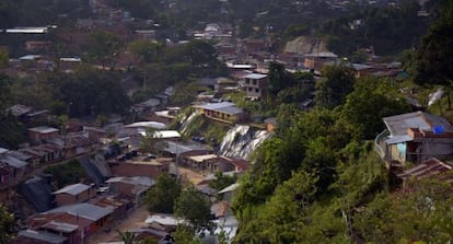 The slums of Segovia, in Antioquia