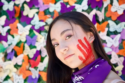 Los rostros de las mujeres que asistieron a la marcha. Sofía Gómez ,14 años.