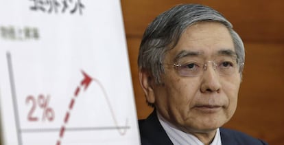 El gobernador del Banco de Japón, Haruhiko Kuroda.