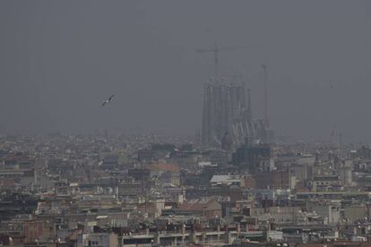 Contaminación en Barcelona, el pasado 1 de julio.