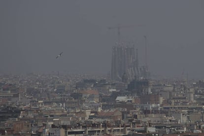 Contaminación en Barcelona, el pasado 1 de julio.