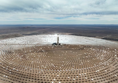 La planta de energía solar concentrada de Cerro Dominador, en Maria Elena, en agosto de 2022.
